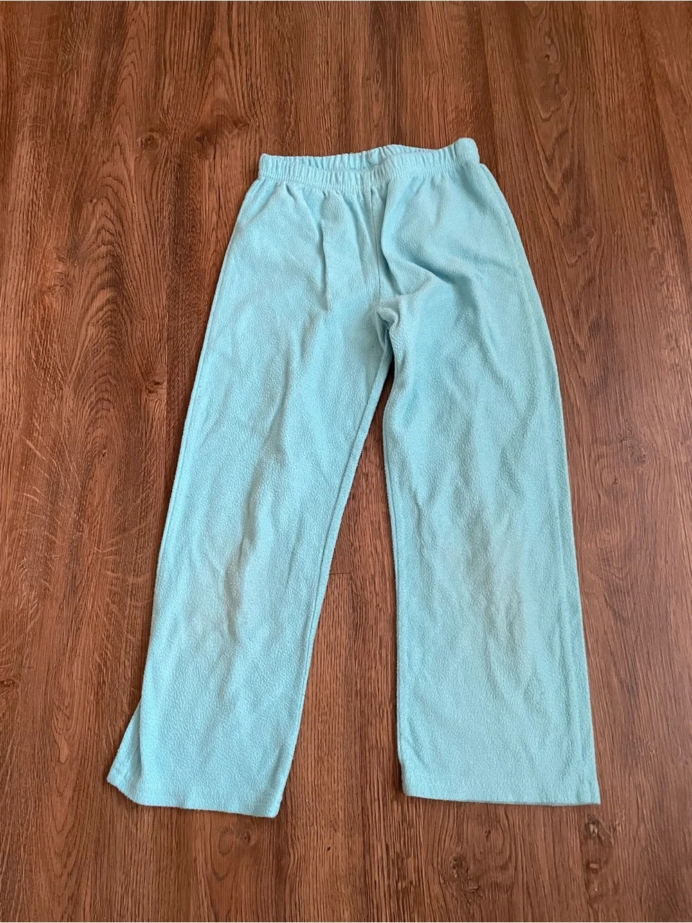 Light Blue Fleece Pajama Pants Girls Size 6